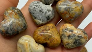 Crazy Agate Heart 1.2in(3cm) Wholesale -Wholesale Crystals