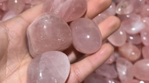 Madagascar Rose Quartz Free Form Tumbled Stones Wholesale -Wholesale Crystals