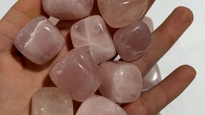Madagascar Rose Quartz Cube Tumbled Wholesale -Wholesale Crystals