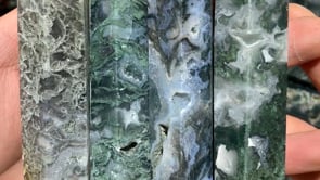 moss agate point -Wholesale Crystals