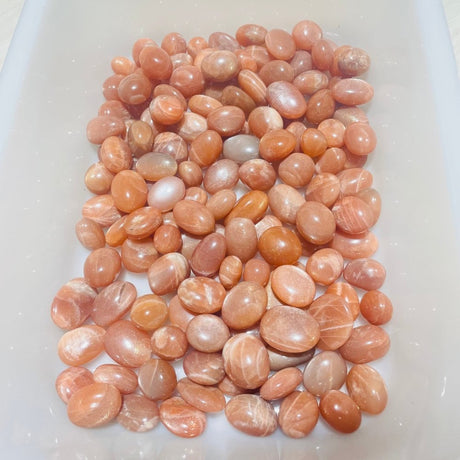 138 Pieces High Quality Sunstone Small Tumbled DIY Pendant -Wholesale Crystals