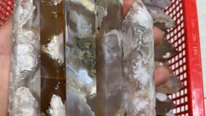 Sakura agate tower quartz crystals point -Wholesale Crystals
