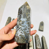 14 Pieces Natural Pyrite Flowers Mixed Agate Tower Point -Wholesale Crystals