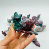 14 Pieces Ocean Jasper Snails Carving -Wholesale Crystals