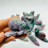 14 Pieces Ocean Jasper Snails Carving -Wholesale Crystals