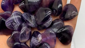 Transparent High Quality Chevron Amethyst Heart 0.78in(2cm) Wholesale -Wholesale Crystals