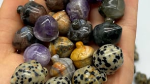 5 Types Africa Blood&Chevron Amethyst Acorns Carving Quartz Wholesale -Wholesale Crystals