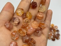 Mini Cat Paw Fire Quartz Carving Wholesale -Wholesale Crystals