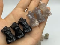 Mini Goddess Obsidian & Sakura Agate Carved Wholesale -Wholesale Crystals