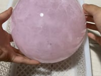 7.2in Pink Smelted Quartz Sphere