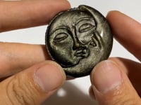 Gold Sheen Obsidian Sun & Moon Carving Wholesale -Wholesale Crystals