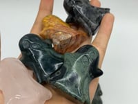 5Types Ghost Crazy Agate & Moss Agate Halloween Carving Wholesale -Wholesale Crystals