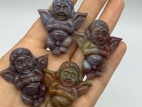 Ocean Jasper Cute Cupid Boy Angel Carving -Wholesale Crystals