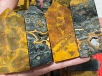 Yellow Ocean Jasper Four-Sided Tower Points Wholesale -Wholesale Crystals