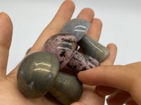3 Types Mushroom Pyrite & Rhodonite & Ocean Jasper Wholesale -Wholesale Crystals