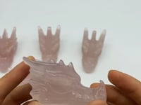 Rose Quartz Dragon Head Carving Wholesale -Wholesale Crystals