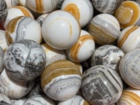Grey & Yellow Calcite Sphere Ball Wholesale
