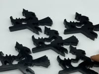 Obsidian Witch Riding A Broom Carving Wholesale