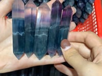 Blue Purple Fluorite Double Point Tower Wholesale