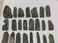 23 Pieces High Quality Pyrite Four-Sided Tower Point