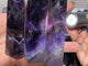 High Quality Transparent Deep Purple Chevron Amethyst Point Tower Wholesale -Wholesale Crystals