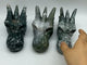 3 Pieces Beautiful Moss Agate Dragon Head