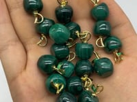 Mini Malachite Apple Carving Pendant Wholesale -Wholesale Crystals