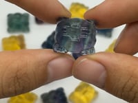 Rainbow Fluorite Mini Pumpkin Carriage Car Carving Wholesale -Wholesale Crystals