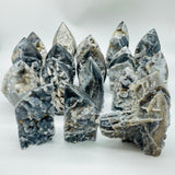 17 Pieces Druzy Sphalerite Ice Cream Shape Carving -Wholesale Crystals