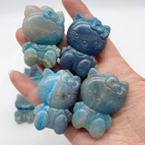 15 Pieces Trolleite Hello Kitty Crystal Carving -Wholesale Crystals