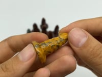 3 Types Wizard Hat Carving Wholesale Red Obsidian Moss Agate Crazy Agate -Wholesale Crystals