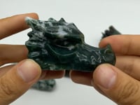 Moss Agate Dragon Head Carving Wholesale -Wholesale Crystals
