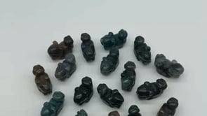 Mini Moss Jade Squirrel Carving Animals Wholesale -Wholesale Crystals