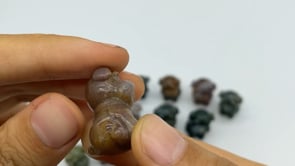 Ocean Jasper Schnauzer Dog Carving Animal Wholesale -Wholesale Crystals