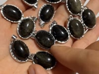 Gold Sheen Obsidian Pendant Charm Wholesale -Wholesale Crystals