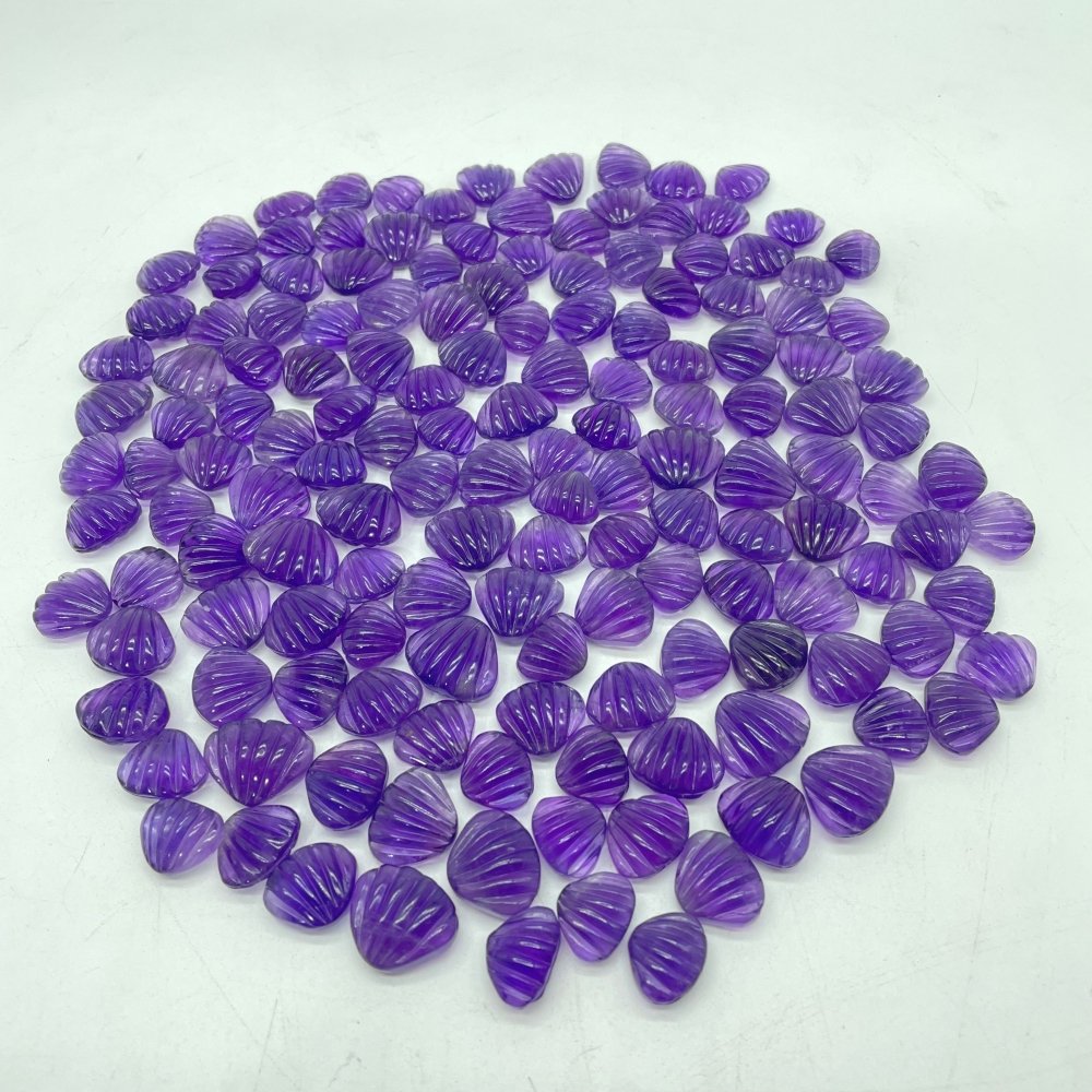 152 Pieces Mini Amethyst Shell Carving For DIY -Wholesale Crystals