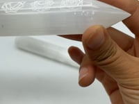 7 Chakras Selenite Massage Wands Round Wholesale -Wholesale Crystals