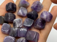 Mini Chevron Amethyst Cube Tumbled Wholesale -Wholesale Crystals