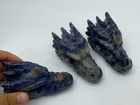 Blue Dot Spot Stone Dragon Head Carving Crystal Wholesale -Wholesale Crystals