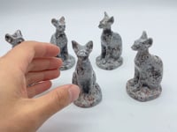 Yooperlite Stone Sphynx Hairless Cat Carving Animal Wholesale -Wholesale Crystals