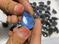 62 Pieces High Quality Labradorite Pendant Charm -Wholesale Crystals