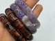 Chevron Amethyst & Red Tiger Eye Bracelet Crystal Wholesale -Wholesale Crystals