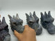 4 Pieces Moss Agate Dragon Head Carving -Wholesale Crystals