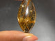 Eye Shape Gold Rutile Pendant Jewelry Making