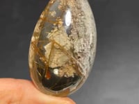 Gold Rutile Mixed White Garden Quartz Teardrop Pendant -Wholesale Crystals