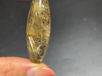 High Quality Titanium Rutile Barrel Bead DIY Pendant -Wholesale Crystals