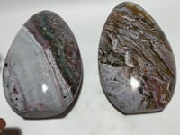 2 Pieces Large Colorful Ocean Jasper Free Form -Wholesale Crystals