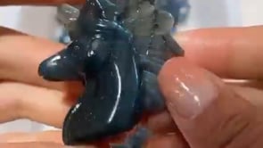 13 Pieces High Quality Labradorite Unicorn Carving