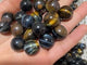 Mini Yellow Mixed Blue Tiger Eye Spheres Ball Wholesale -Wholesale Crystals