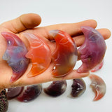 16 Pieces Beautiful Red Agate Moon Face -Wholesale Crystals
